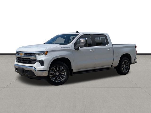 2024 Chevrolet Silverado 1500 LT in Summit White — front three-quarter view